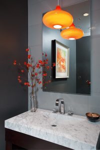 Colorful Powder Bath: Gabberone Remodel