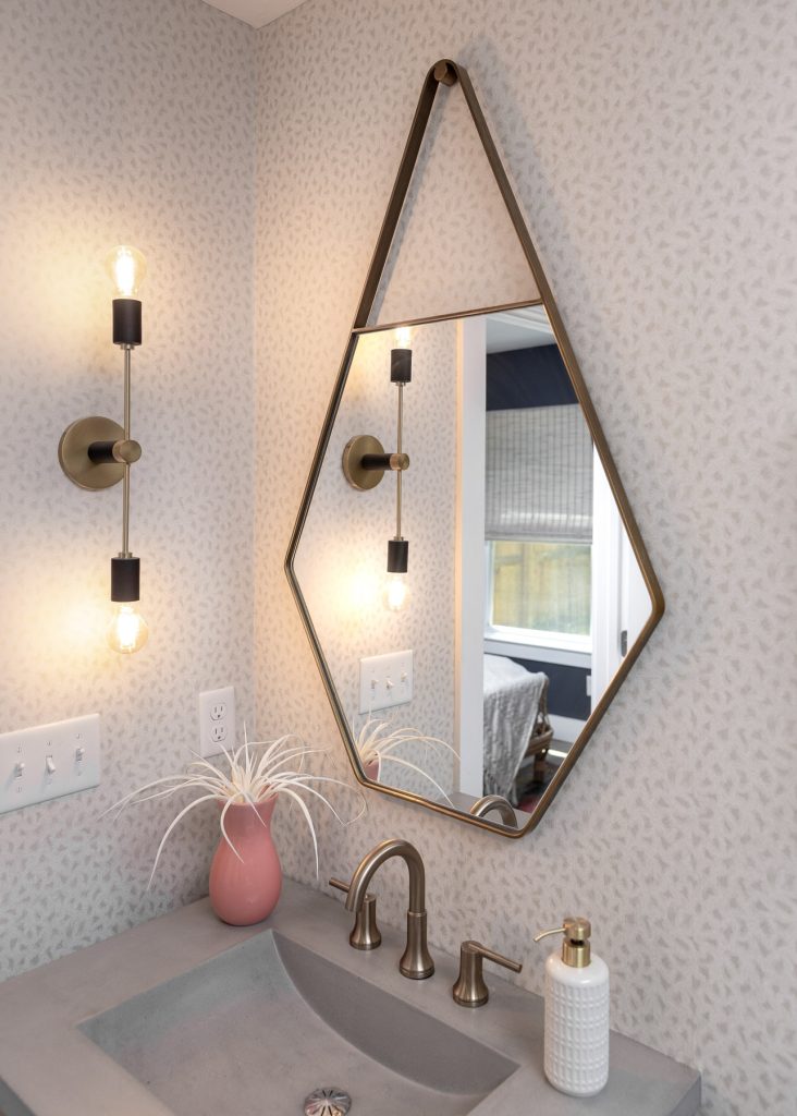 Vanity, Brass Mirror, Sconce