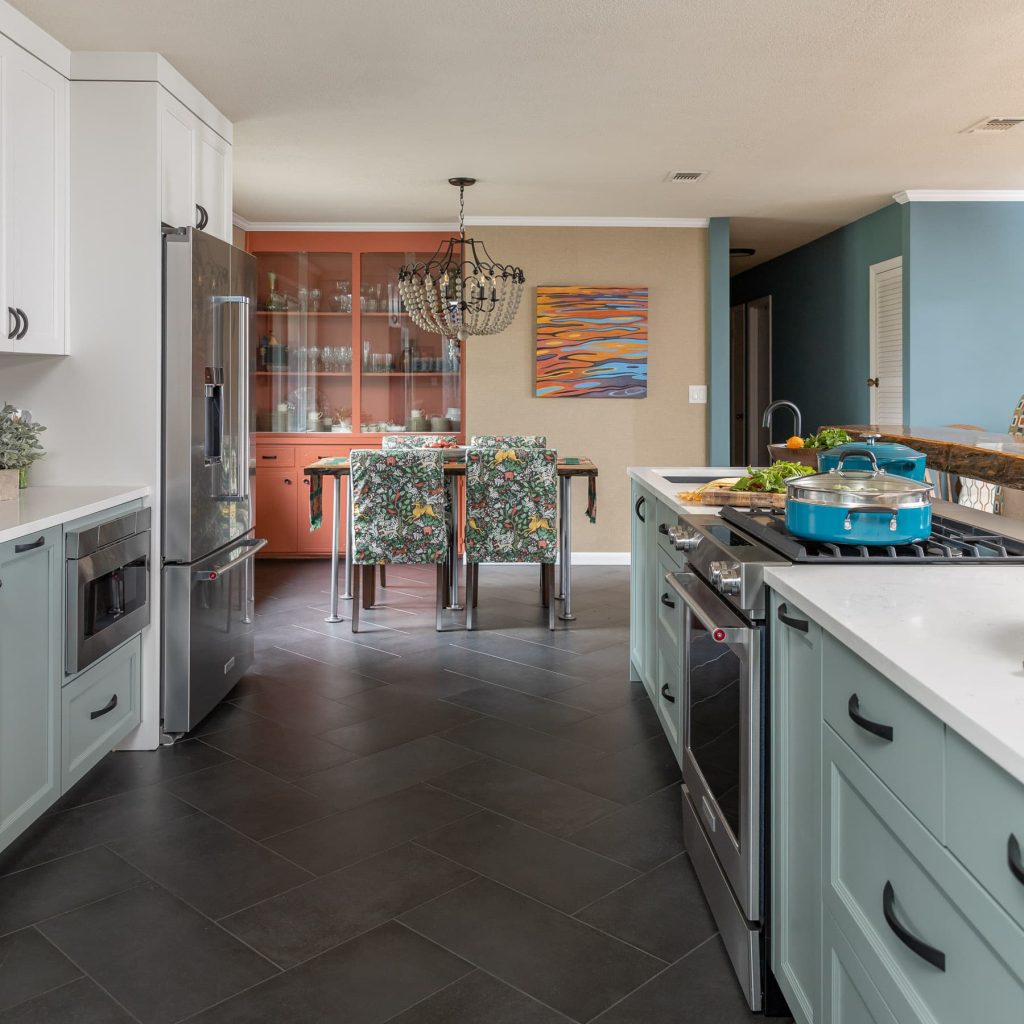 Open Kitchen, Dining Area, Farmhouse kitchen