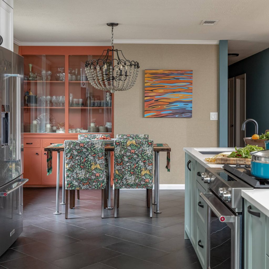 Open kitchen, Farmhouse kitchen, dining area