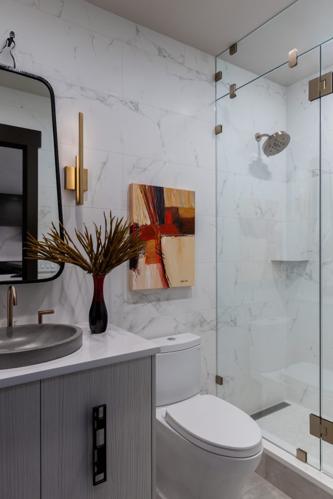 COASTAL BATHROOM, GLASS SHOWER