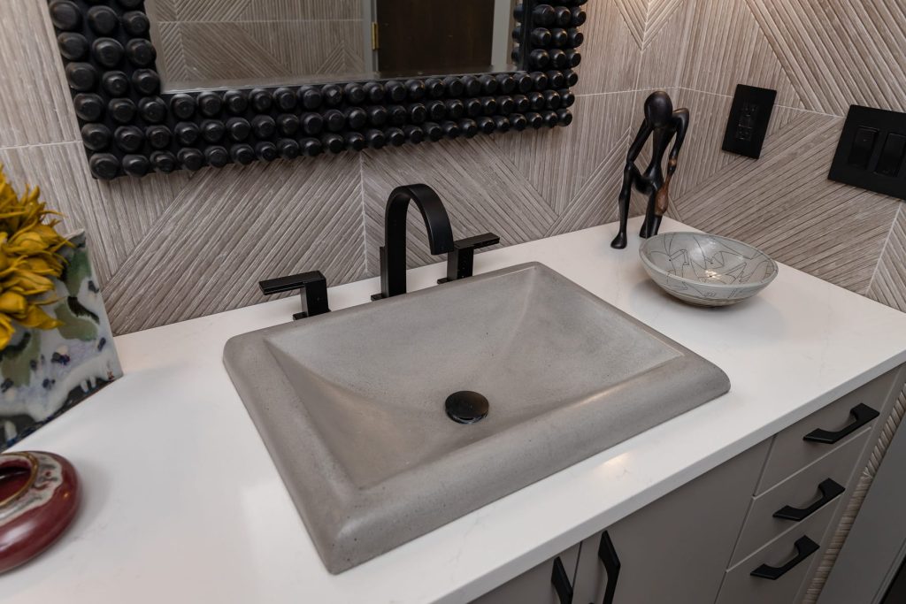 BATHROOM VANITY, VESSEL SINK