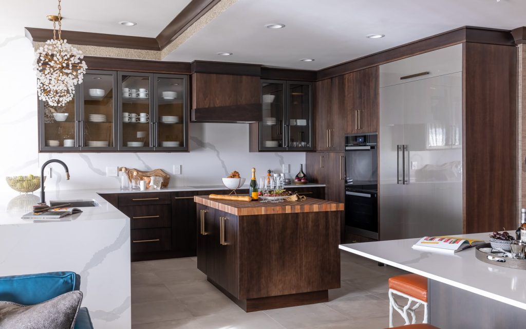 MODERN KITCHEN, WOODBLOCK, KITCHEN ISLAND